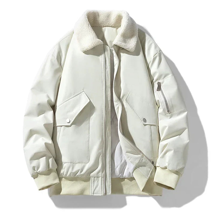 Liam - Stylish Bomber Jacket with Fleece Collar