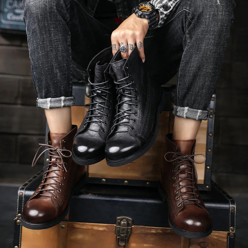 Grayson - Orthopedic Vegan Leather Winter Boots