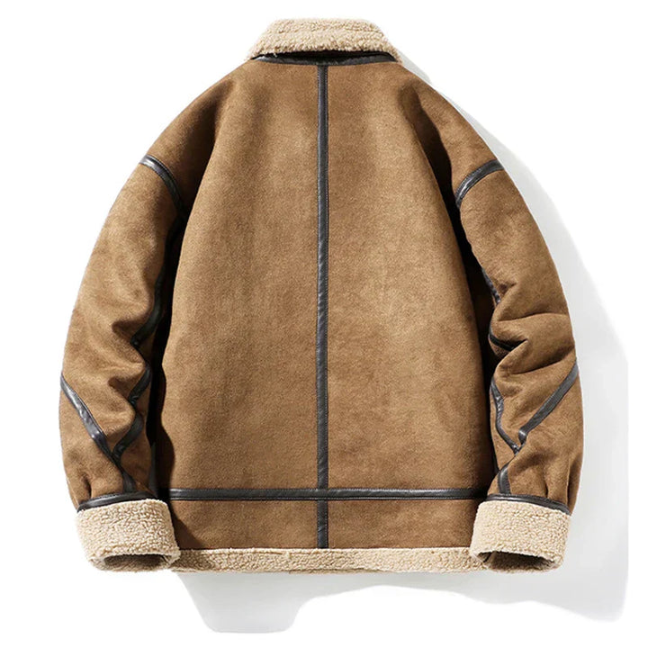 Benjamin - Comfortable Proud American Suede Leather Jacket