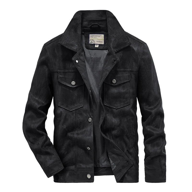 Noah - Comfortable Proud American Suede Leather Jacket