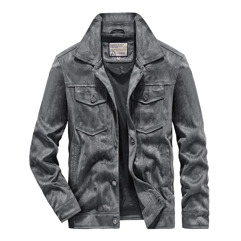 Noah - Comfortable Proud American Suede Leather Jacket