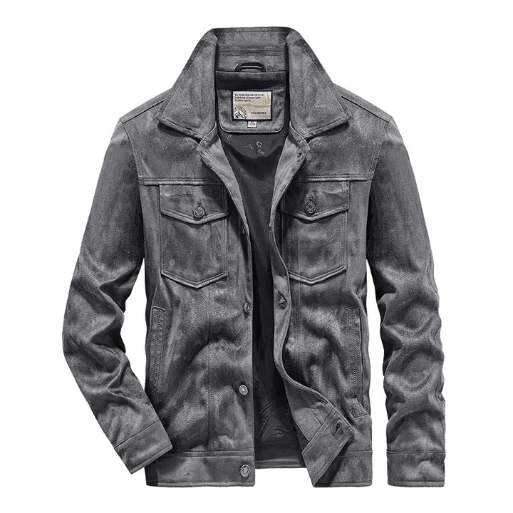 Noah - Comfortable Proud American Suede Leather Jacket