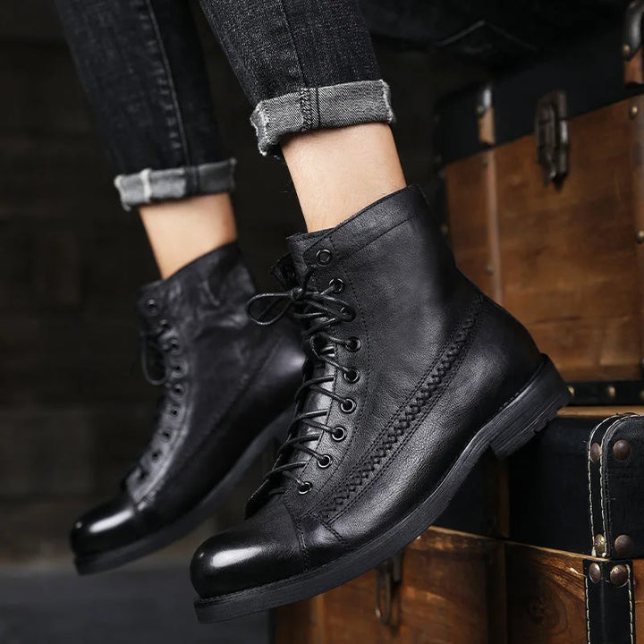 Grayson - Orthopedic Vegan Leather Winter Boots
