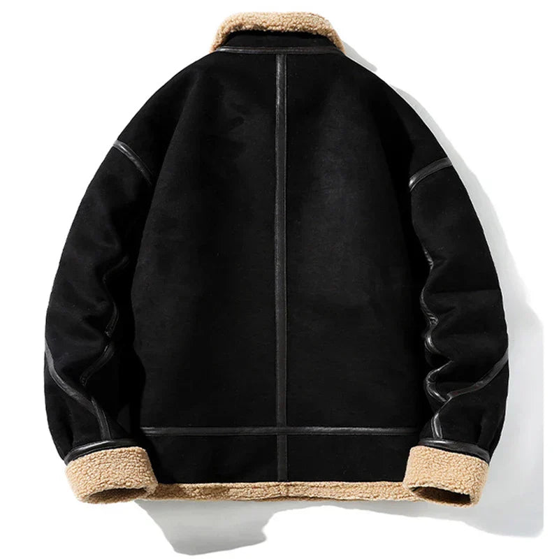 Benjamin - Comfortable Proud American Suede Leather Jacket