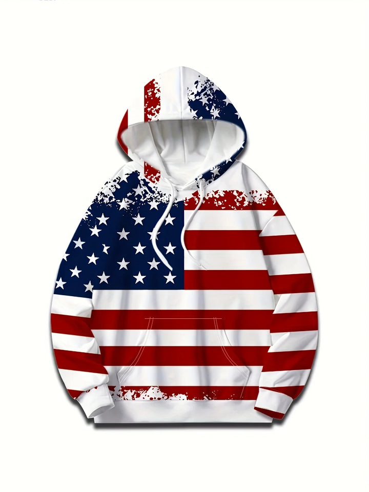 Hank - Comfortable Proud American Hoodie