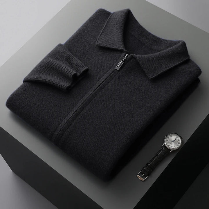 Jackson - Stylish Full Zip Cashmere Cardigan