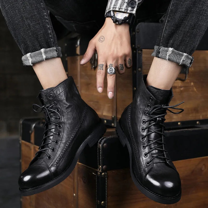 Grayson - Orthopedic Vegan Leather Winter Boots