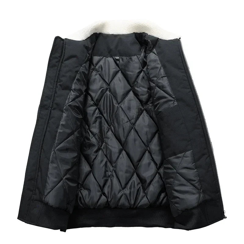 Liam - Stylish Bomber Jacket with Fleece Collar