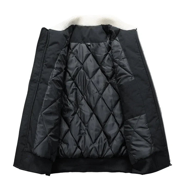 Liam - Stylish Bomber Jacket with Fleece Collar