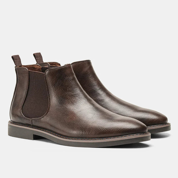 Ethan - Elegant Timeless Chelsea Leather Boots