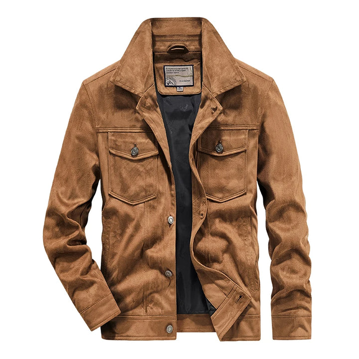 Noah - Comfortable Proud American Suede Leather Jacket