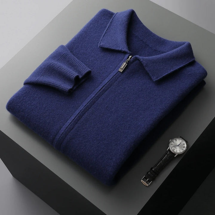 Jackson - Stylish Full Zip Cashmere Cardigan