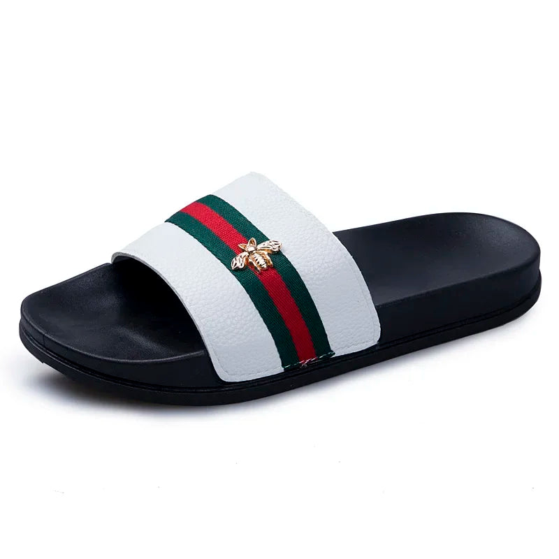 Logan - Stylish Casual Leather Slippers