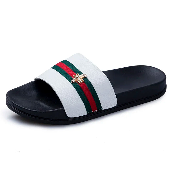 Logan - Stylish Casual Leather Slippers
