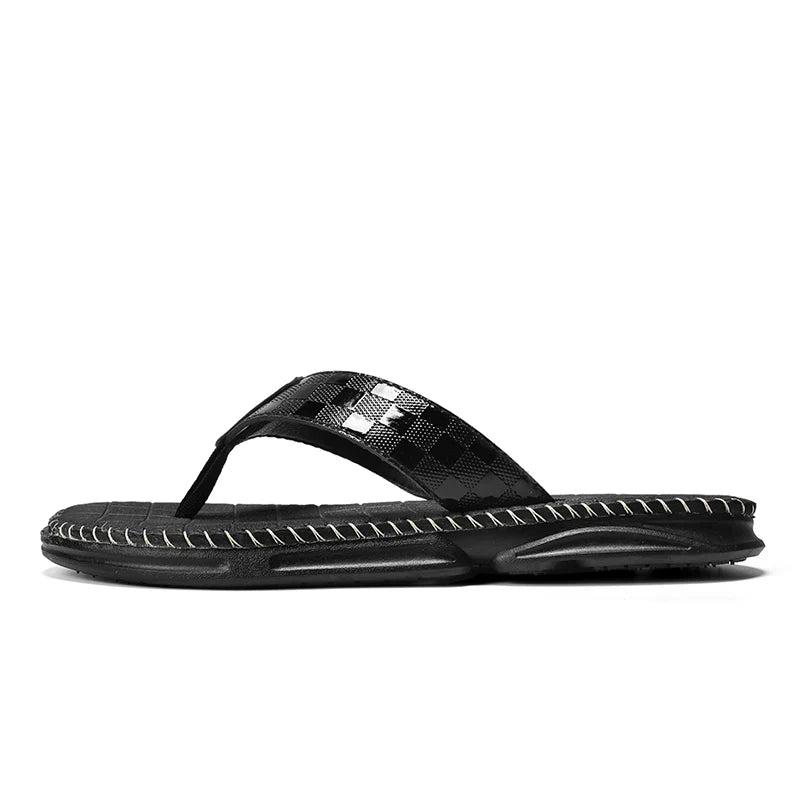 James - Elegant Summer Leather Flip Flops