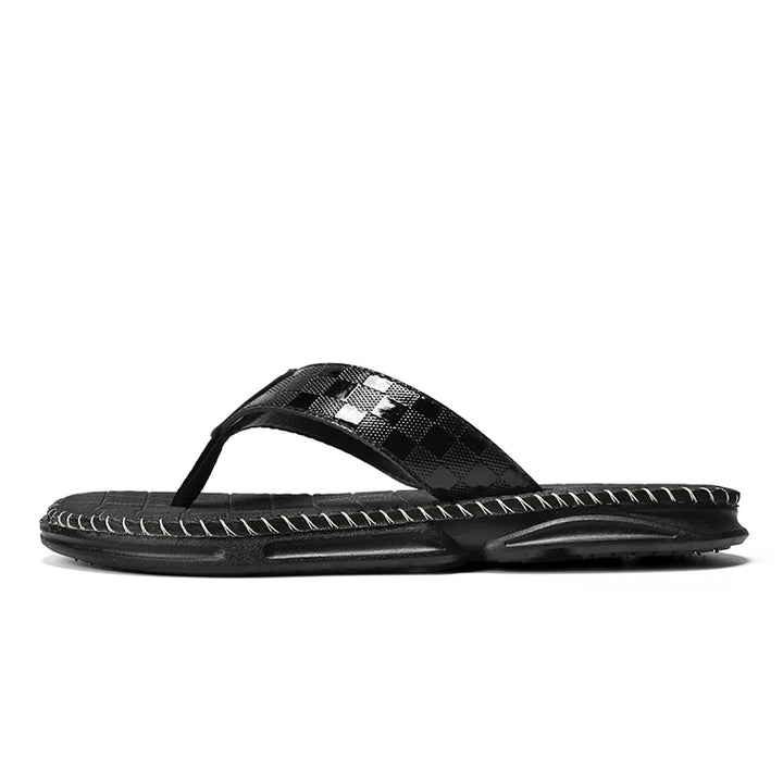 James - Elegant Summer Leather Flip Flops
