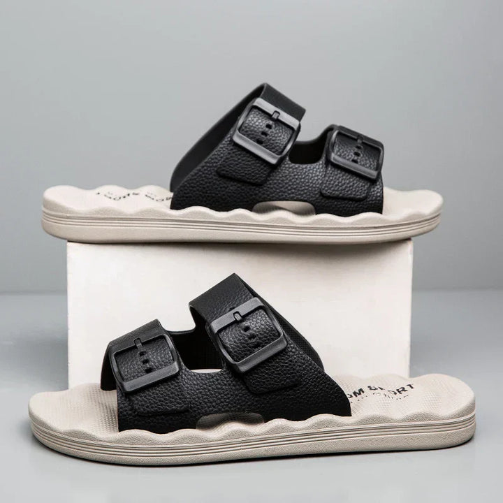 Mason - Comfortable Leather Sandals With Orthopedic Soles