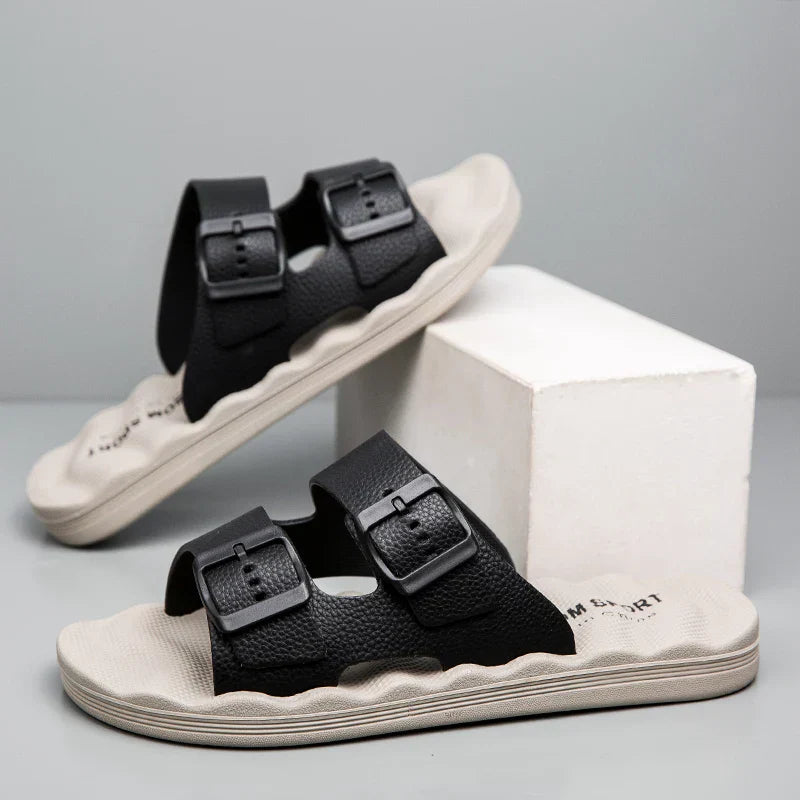 Mason - Comfortable Leather Sandals With Orthopedic Soles