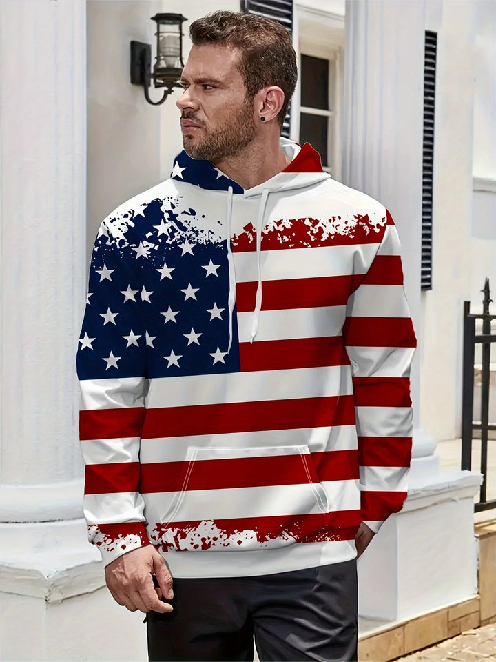 Hank - Comfortable Proud American Hoodie