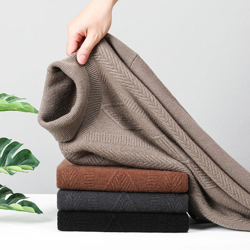 Ethan - Comfortable Soft Pure Wool Sweater