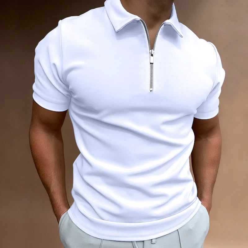 Liam - Classic Zip Polo Shirt