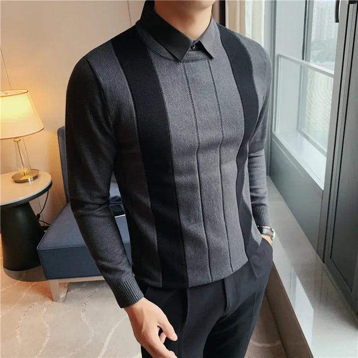 Elijah - Classic Striped Knitted Sweater
