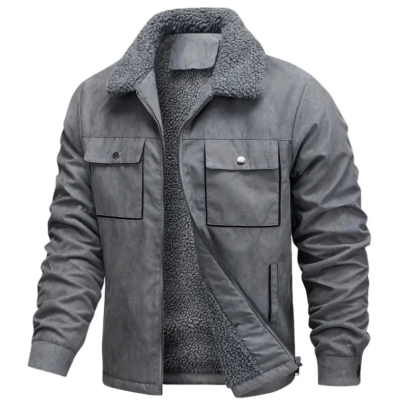 Jackson - Comfortable Fleece Suede Jacket