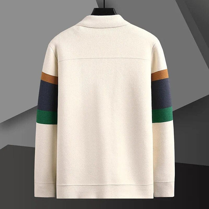 Nathan - Comfortable Striped Cardigan