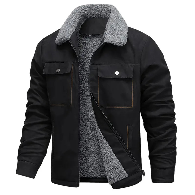Jackson - Comfortable Fleece Suede Jacket