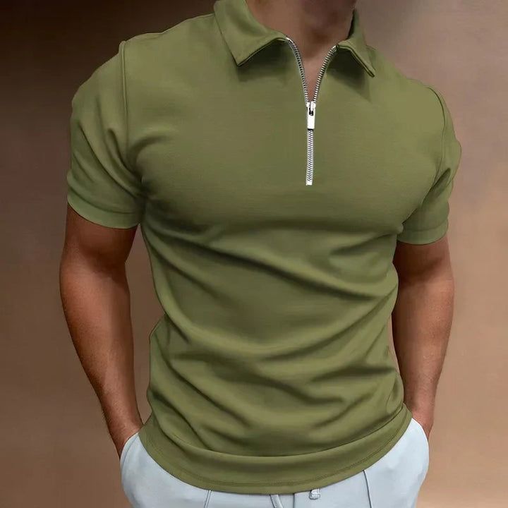 Liam - Classic Zip Polo Shirt
