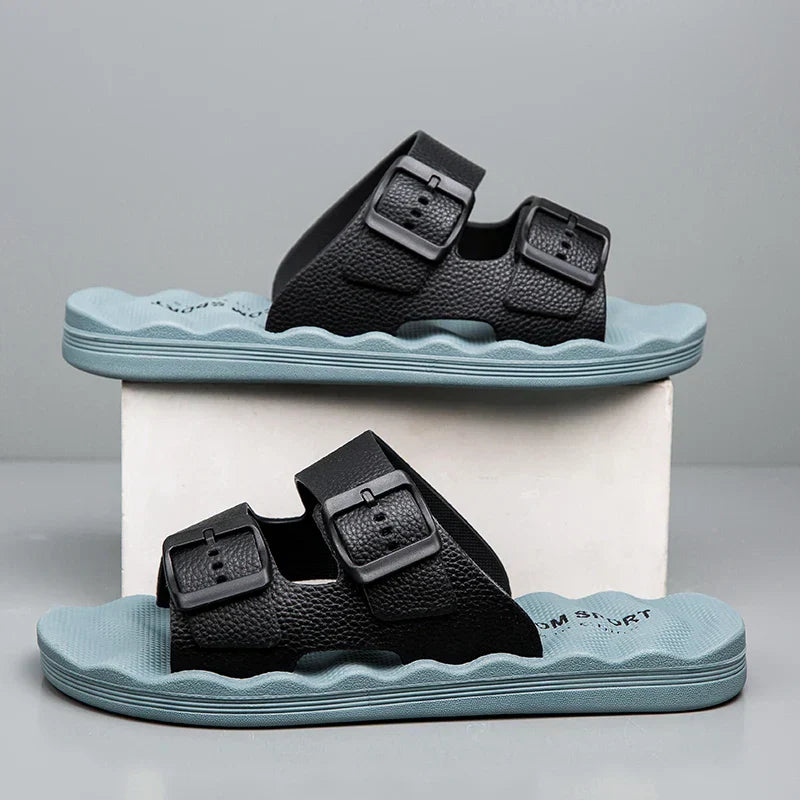 Mason - Comfortable Leather Sandals With Orthopedic Soles