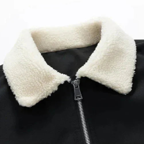 Liam - Stylish Bomber Jacket with Fleece Collar