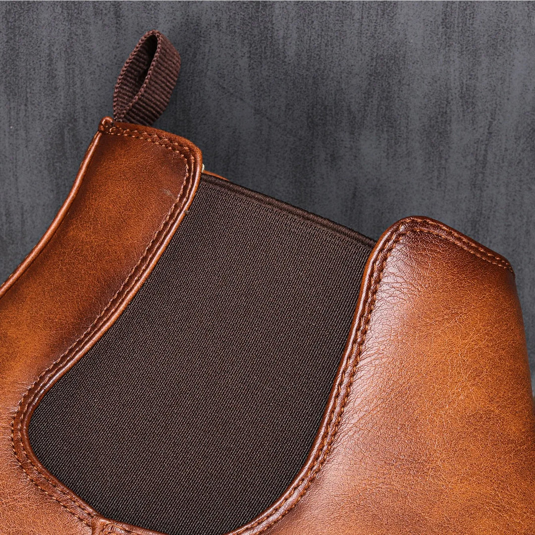 Ethan - Elegant Timeless Chelsea Leather Boots