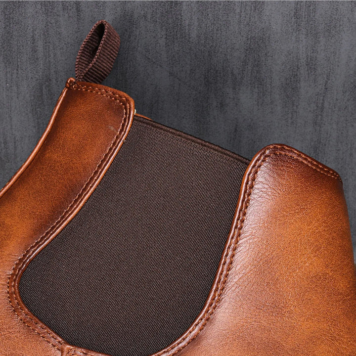 Ethan - Elegant Timeless Chelsea Leather Boots