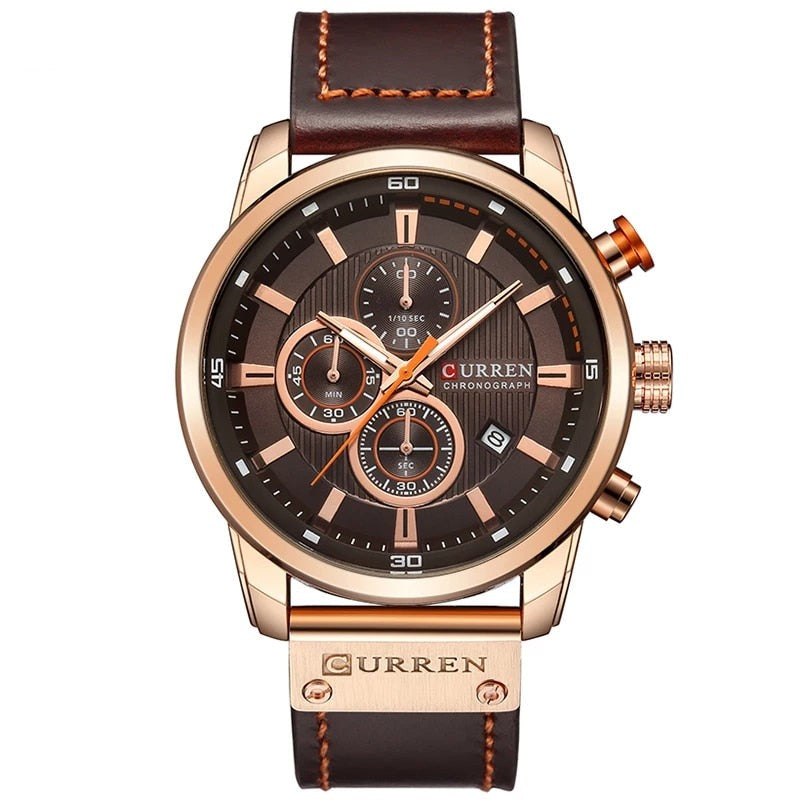 Mason - Elegant Quartz Watch with Leather Band