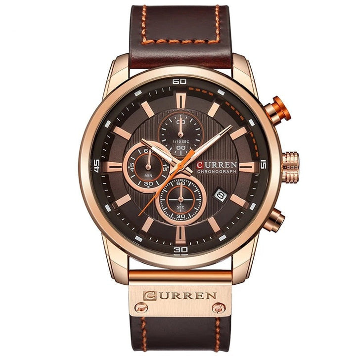 Mason - Elegant Quartz Watch with Leather Band