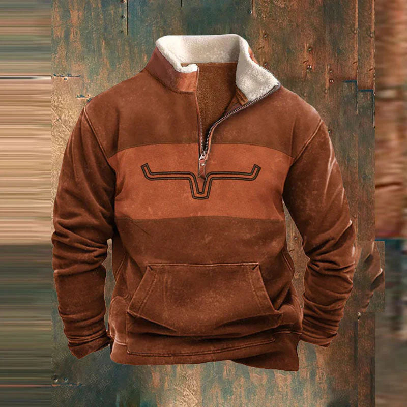 James - Vintage Comfy Pullover Zip