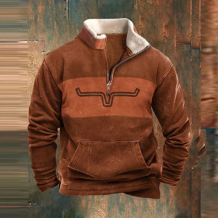 James - Vintage Comfy Pullover Zip