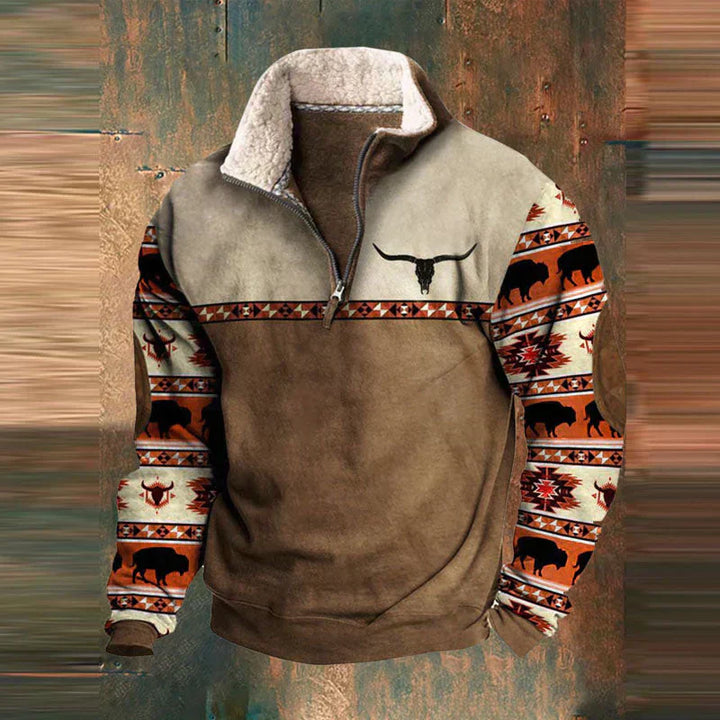 James - Vintage Comfy Pullover Zip