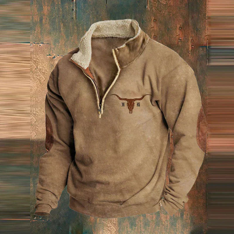 James - Vintage Comfy Pullover Zip