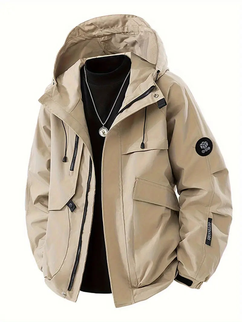 Nathan - Stylish Waterproof Windproof Hooded Jacket