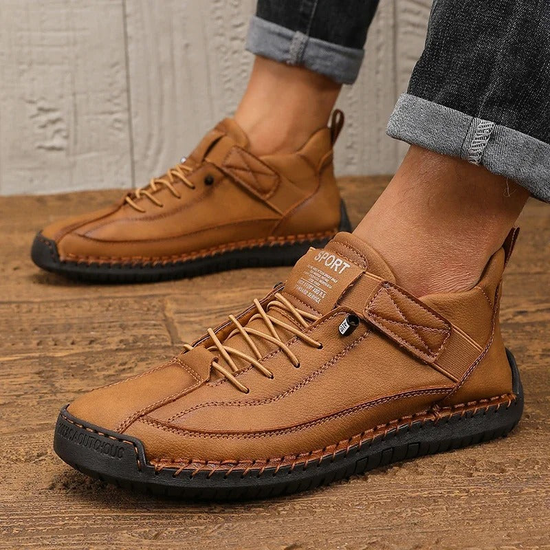 James - Vintage-Inspired Ankle Leather Boots
