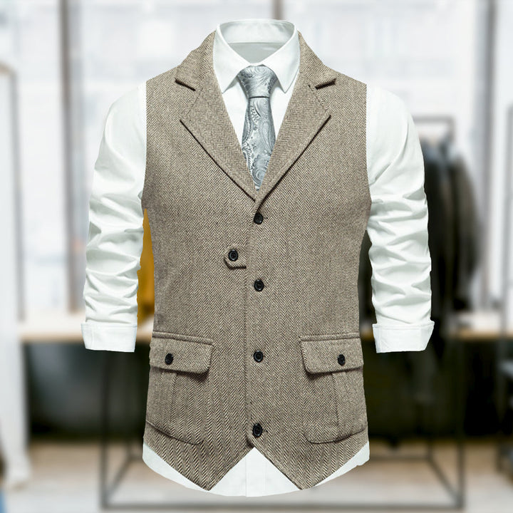 Wyatt - Comfortable Classic Retro Style Vest with Pockets