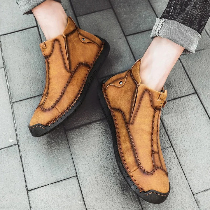 Owen - Handcrafted Slip-On Orthopedic Leather Loafers