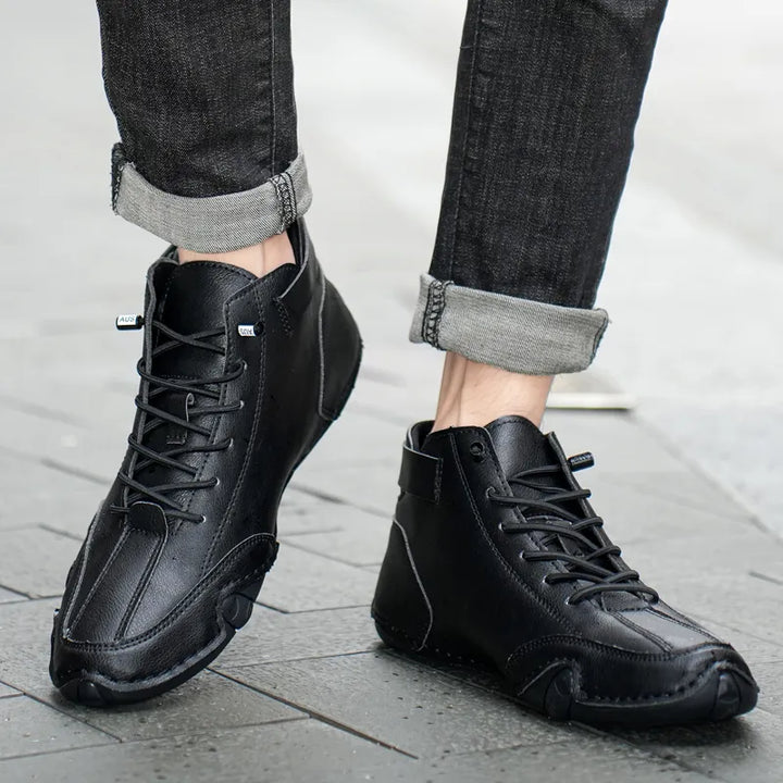 Ethan - Orthopedic Leather Shoes with Handmade Details