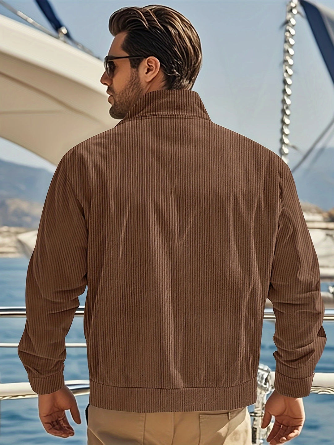 Alexander - Casual Corduroy Stand Collar Jacket