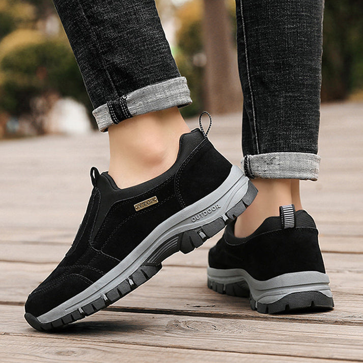 Logan - Orthopedic Hiking Suede Leather Boots with Insoles