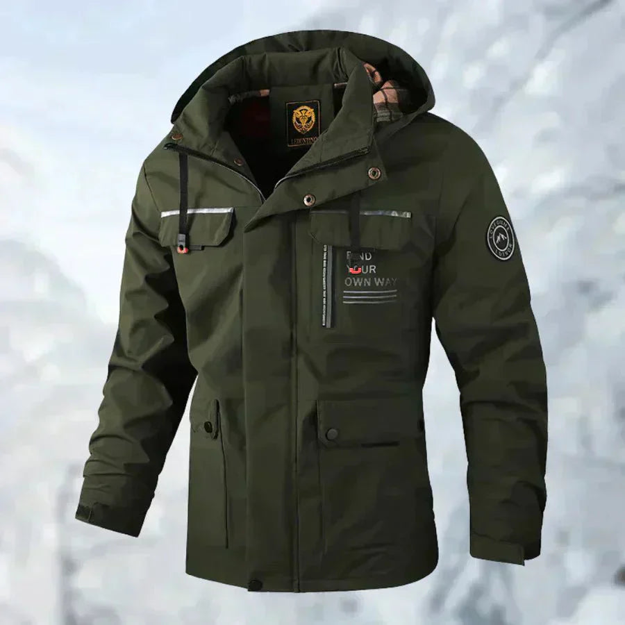 Logan - Comfortable Windproof Waterproof Jacket with Multi Pockets