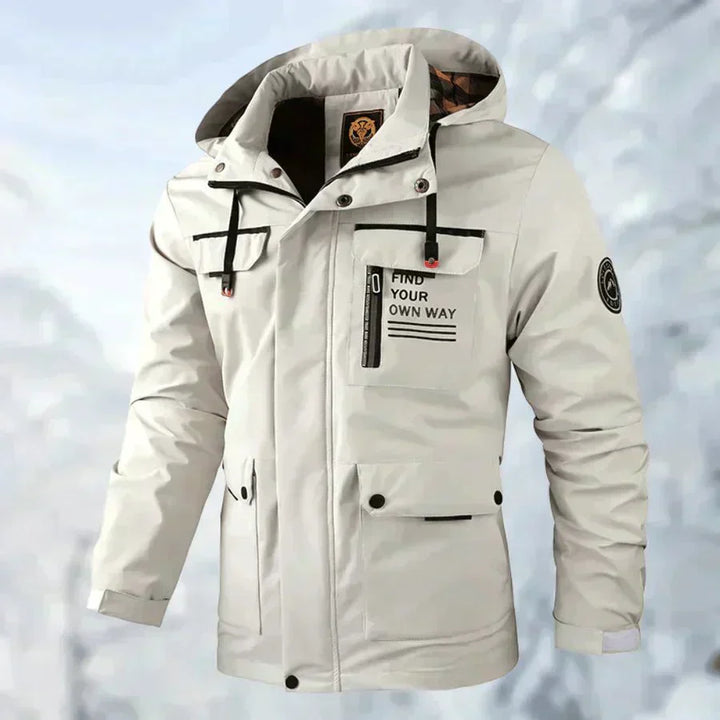 Logan - Comfortable Windproof Waterproof Jacket with Multi Pockets