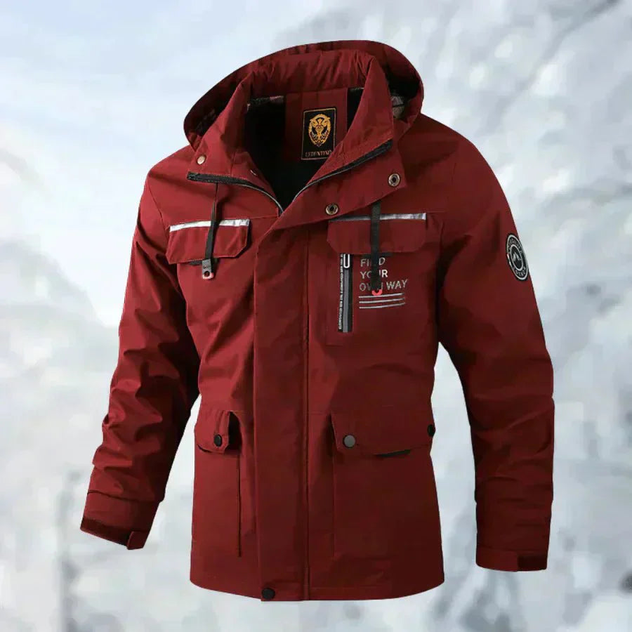 Logan - Comfortable Windproof Waterproof Jacket with Multi Pockets